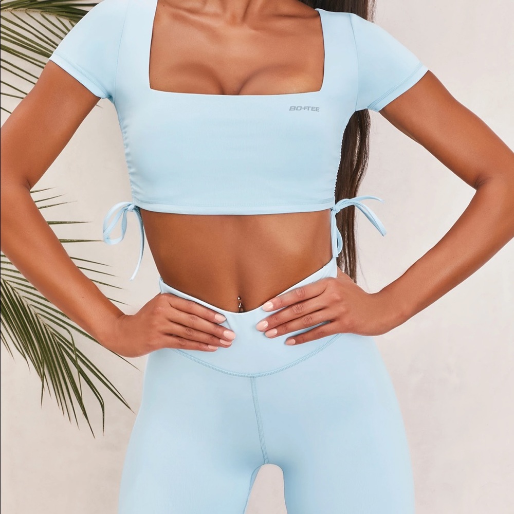 Bo+Tee baby blue workout set 💙